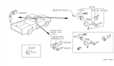 Diagram for 1993 Nissan Hardbody Pickup (D21) Door Lock Cylinder - 80601-01G87