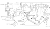 Diagram for 1989 Nissan Hardbody Pickup (D21) Power Steering Hose - 49723-86G06