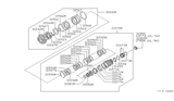 Diagram for 1991 Nissan 300ZX Transfer Case Output Shaft Snap Ring - 31506-41X07