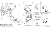 Diagram for 2016 Nissan Rogue Ignition Control Module - 28591-3AA0A