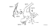 Diagram for 2018 Nissan Rogue Fender - 78113-4BA0A