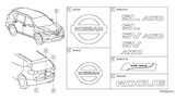 Diagram for 2015 Nissan Rogue Emblem - 90892-1VA0A