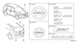 Diagram for 2017 Nissan Rogue Emblem - 90892-1VA0A