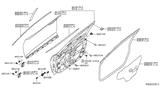 Diagram for 2018 Nissan Rogue Weather Strip - 80831-4BA0A