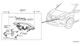 Diagram for 2017 Nissan Rogue Headlight - 26010-4BA5A