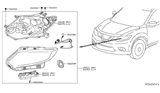 Diagram for 2014 Nissan Rogue Headlight - 26075-4BA5A