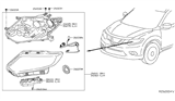 Diagram for 2016 Nissan Rogue Headlight - 26075-4BA5A