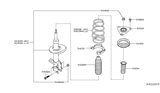 Diagram for 2018 Nissan Rogue Coil Springs - 54010-9TG0A