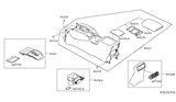 Diagram for 2014 Nissan Rogue Center Console Base - 96910-4BA0B