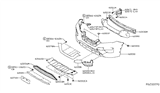 Diagram for 2017 Nissan Rogue Grille - 62254-6FL0A