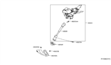 Diagram for 2016 Nissan Rogue Steering Shaft - 48080-4BA2A