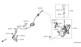 Diagram for 2014 Nissan Rogue Automatic Transmission Shifter - 34901-4BA1B