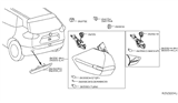 Diagram for 2020 Nissan Rogue Tail Light - 26550-6FL0D