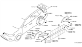 Diagram for Nissan Mud Flaps - 63855-4BA0A
