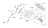 Diagram for 2015 Nissan Leaf Brake Caliper - 44011-3NF0A