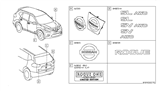 Diagram for 2019 Nissan Rogue Emblem - 84895-9TG0A