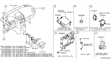 Diagram for 2014 Nissan Rogue Air Bag Sensor - 98820-4BA9A
