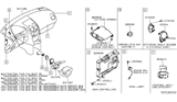 Diagram for 2016 Nissan Rogue Air Bag Sensor - 98820-4BA9A