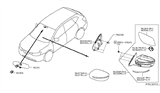 Diagram for 2015 Nissan Rogue Car Mirror - 96301-4BA3A