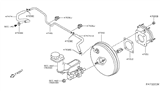 Diagram for 2018 Nissan Rogue Brake Booster - 47210-4CU0A