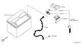 Diagram for 2019 Nissan Rogue Battery Cable - 24080-6FL0B