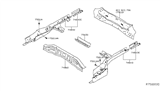 Diagram for 2015 Nissan Rogue Rear Crossmember - G5650-4BAMA