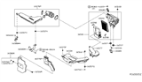 Diagram for 2014 Nissan Rogue Air Intake Coupling - 16554-4BA1B