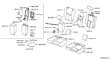 Diagram for 2019 Nissan Rogue Armrest - 88700-6FU0B