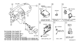 Diagram for Nissan Rogue Clock Spring - 25554-4BA1A