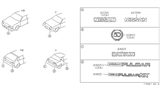 Diagram for 1983 Nissan Pulsar NX Emblem - 84894-16M11