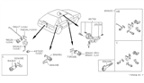 Diagram for 1986 Nissan Pulsar NX Ignition Lock Cylinder - 48700-04A25