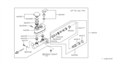 Diagram for Nissan Pulsar NX Brake Master Cylinder Reservoir - 46010-01A00