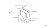 Diagram for Nissan Pulsar NX Battery Tray - 64861-15A00