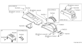 Diagram for 1984 Nissan Pulsar NX Center Console Base - 96910-01M20