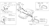 Diagram for 1985 Nissan Pulsar NX Car Mirror - 96321-16M00