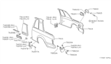 Diagram for 1985 Nissan Sentra Fuel Door Hinge - 78836-01A01