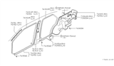 Diagram for 1985 Nissan Pulsar NX Door Seal - 76923-09M02