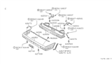 Diagram for 1986 Nissan Pulsar NX License Plate - 62054-37M60