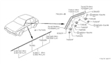 Diagram for 1984 Nissan Pulsar NX Door Moldings - 80872-21M01