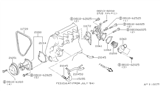 Diagram for 1986 Nissan Sentra Water Pump Pulley - 21051-01M02