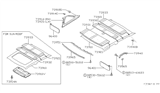 Diagram for 1986 Nissan Sentra Sun Visor - 96401-04A00