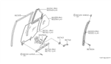 Diagram for 1983 Nissan Pulsar NX Window Regulator - 82701-01M00