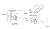 Diagram for 1984 Nissan Pulsar NX Side Marker Light - 26191-16M00