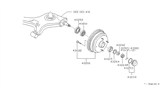 Diagram for Nissan Pulsar NX Wheel Bearing Dust Cap - 40234-01A00