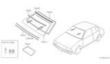 Diagram for 1984 Nissan Pulsar NX Windshield - 72712-37M00