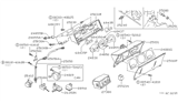 Diagram for Nissan Pulsar NX Tachometer - 24850-37M01