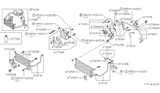 Diagram for Nissan Pulsar NX A/C Hose - 92442-34M02