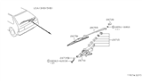 Diagram for 1984 Nissan Pulsar NX Wiper Arm - 28781-04M00