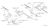 Diagram for 1986 Nissan Pulsar NX Wiper Arm - 28880-06M26