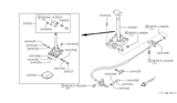 Diagram for Nissan Pulsar NX Shift Cable - 34935-01A11